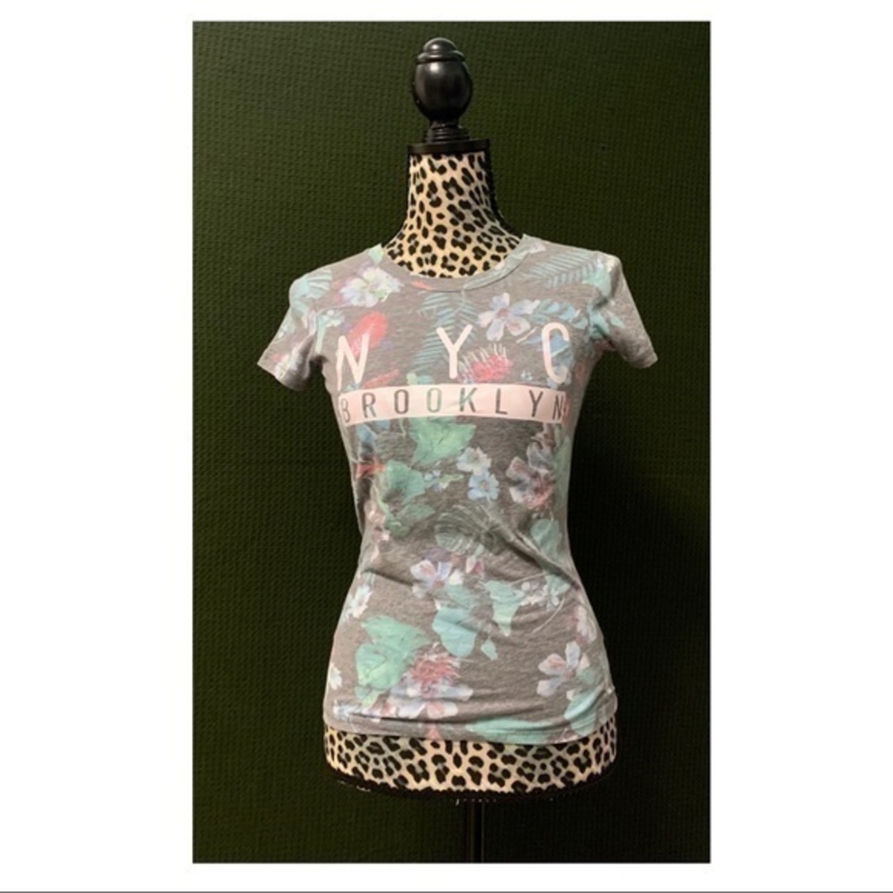Navy Floral Aeropostale Shirt